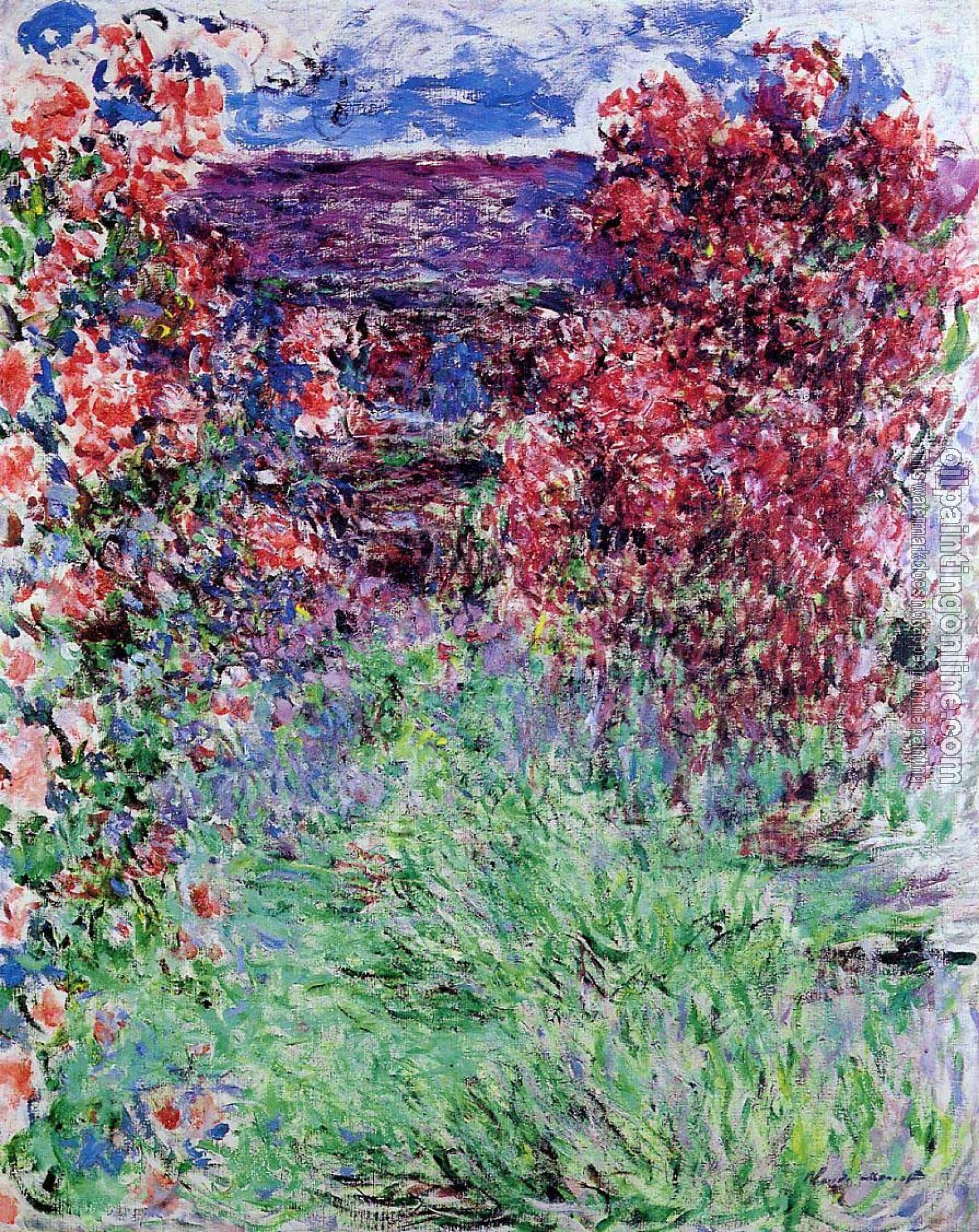 Monet, Claude Oscar - The House among the Roses